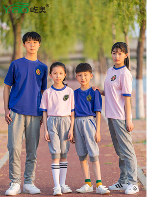 屹奧2019小、初、高夏季校服新款運動套裝